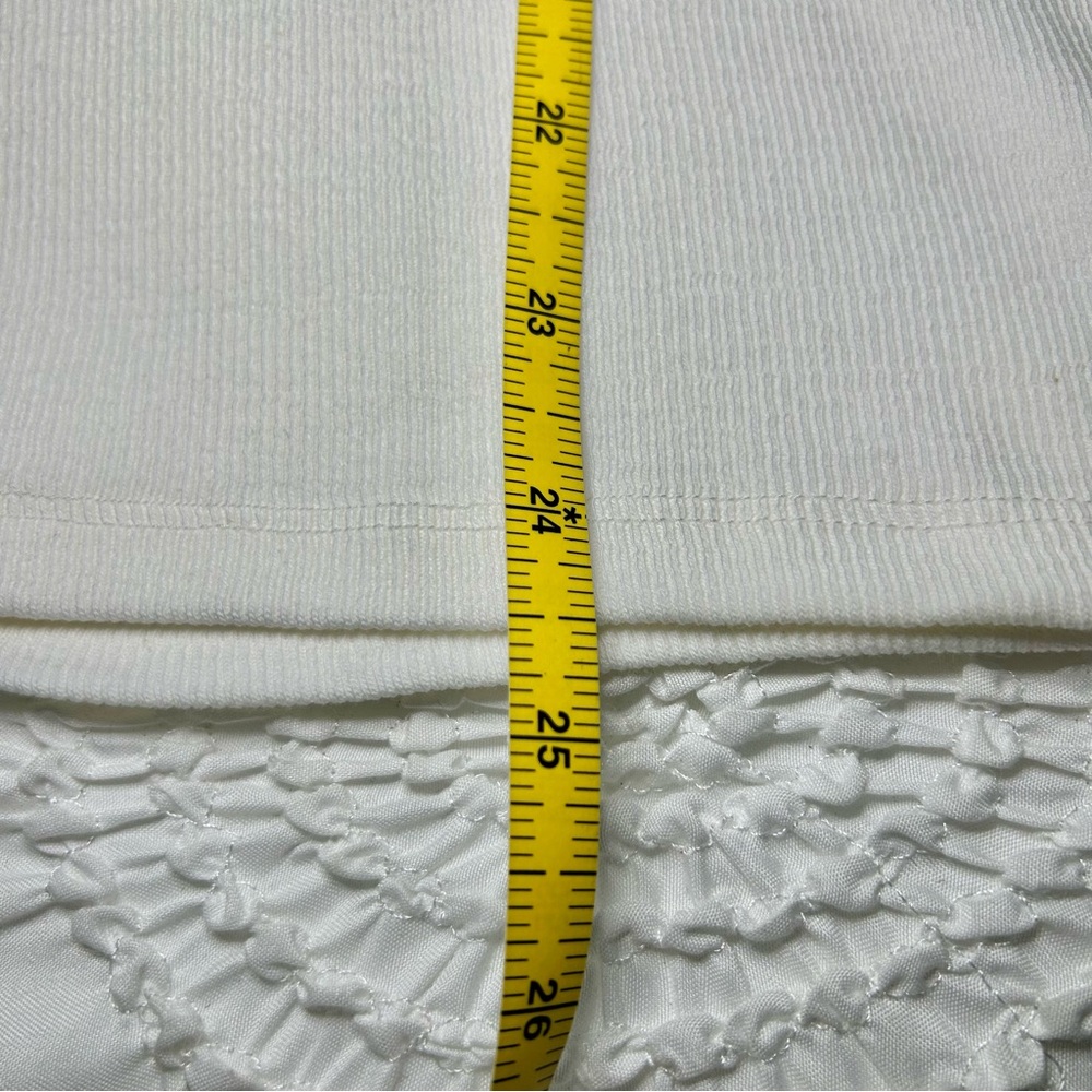 NWT Quince Organic Cotton Scoop Neck Short Sleeve White Top Spring 2025 Sz XL - Picture 9 of 14